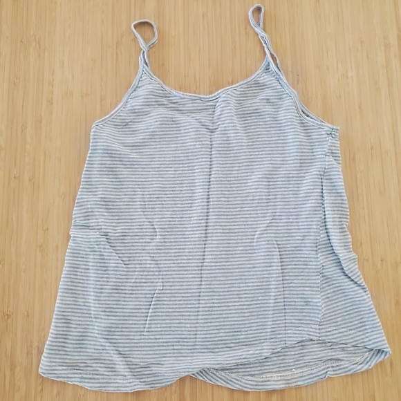 A.L.C. Johnny Striped Linen Tank Top - Picture 2 of 3